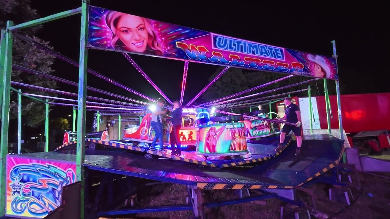 Basford Funfair Night Time Pull Down Nottingham 31st August 2025