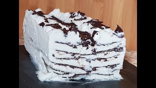 Tarta helada Comtessa o Viennetta. Muy fácil de preparar