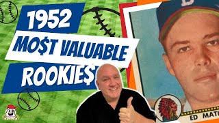 ⚡7 Most Valuable 1952 Topps Rookie Cards⚾ Vintage Baseball Cards!⚾