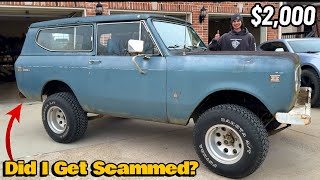 I Bought a $2,000 Scout II (Will It Run)