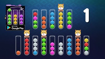 Sort Ball : Brain Age - Level 1 ~ 37 - Gameplay Walkthrough Part 1 (Android)