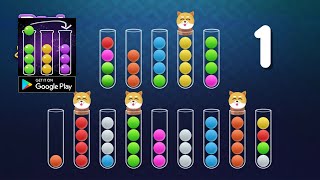 Sort Ball : Brain Age - Level 1 ~ 37 - Gameplay Walkthrough Part 1 (Android) screenshot 1