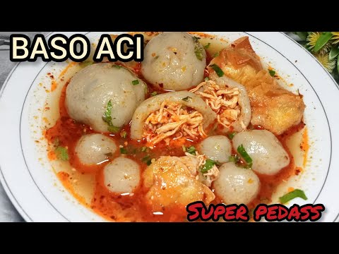 Resep Baso Aci Isi Ayam Pedas