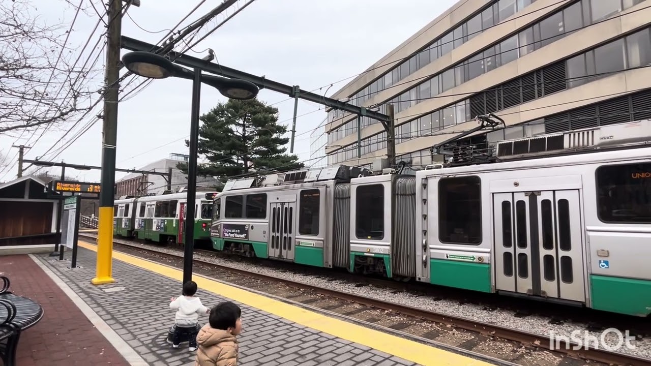 Boston MBTA Green Line D Brookline Village ＆　Fenway