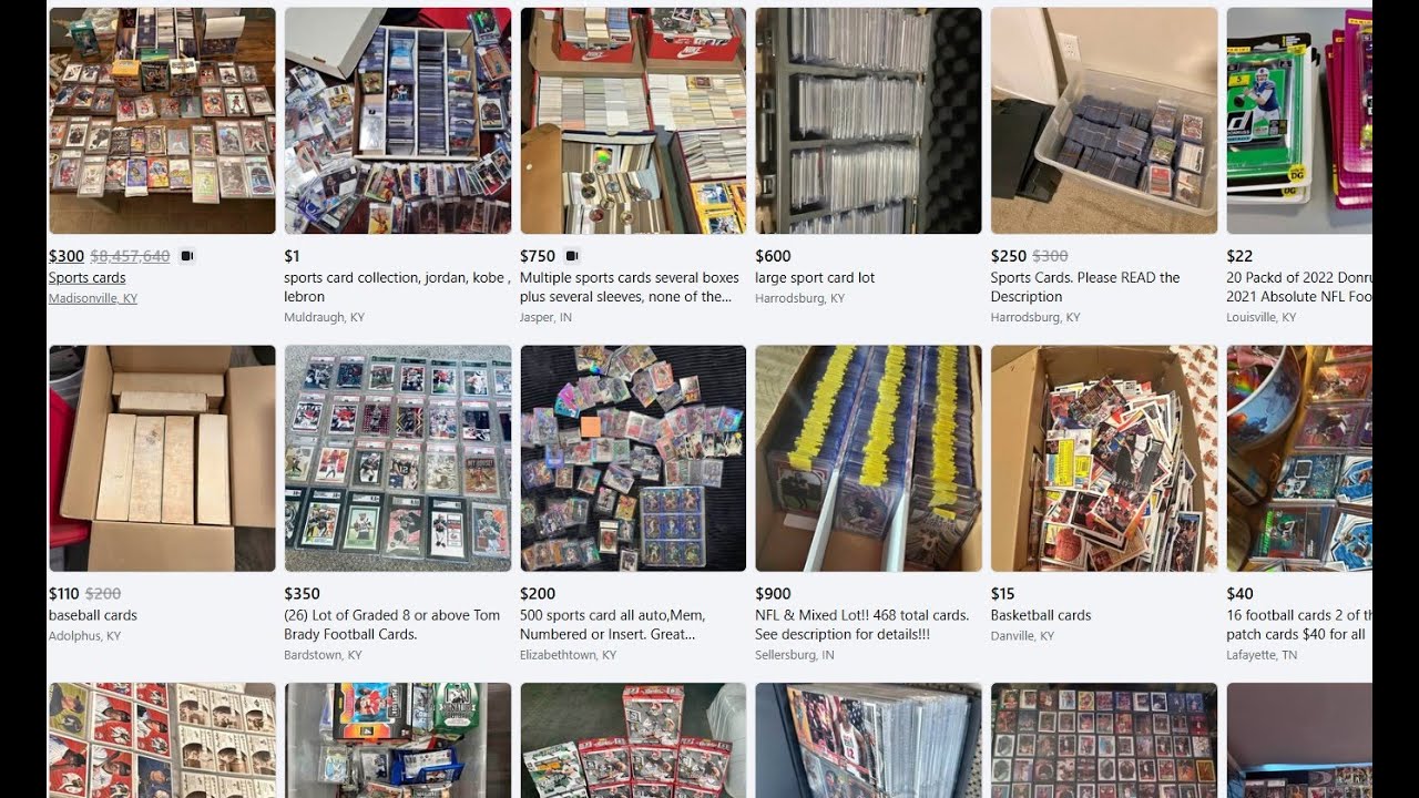 Sports Card Hunting on Facebook Marketplace
