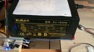 Как управлять оборотами вентилятора охлаждения блока питания ZUMAX 1850W 80PLUS GOLD