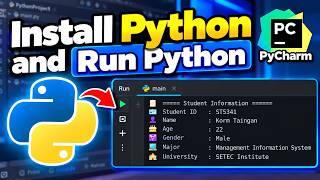 Install Python and run python