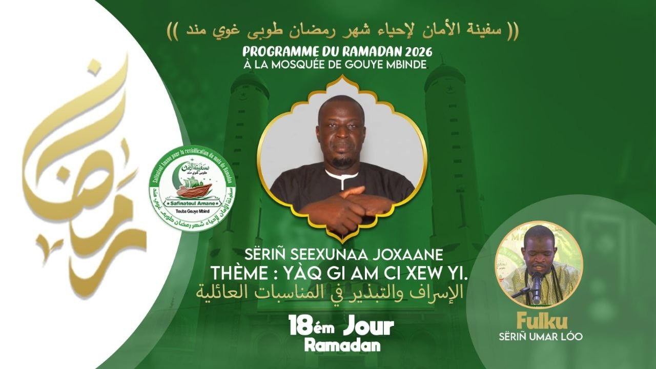🔴Direct  Gouye Mbinde Dundal Koor Safiinatul Amane 18ém Jours