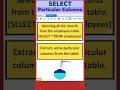 SQL - Selecting Particular Columns | SQL Fundamentals - 2a