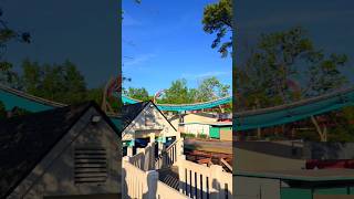 Goliath photo bombing Dare Devil Dive #bandm #gerstlauer #rollercoasters #sixflags #georgia