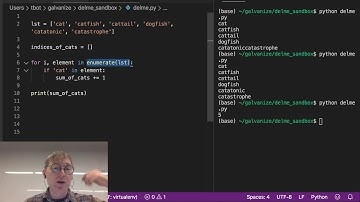 List Iteration - using the enumerate function in a for loop