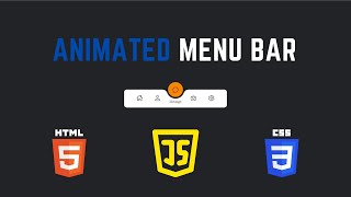 Animated Menu Bar in Html, CSS & JavaScript navbar navigationbar webdevelopment