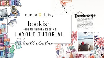 "Bookish" Modern Memory Keeping Project Tutorial with Christine