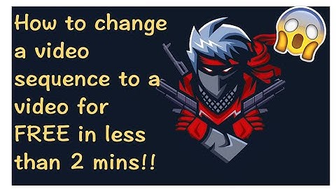How to change  a photo sequence to a video online for FREE in less than 2 minutes!!