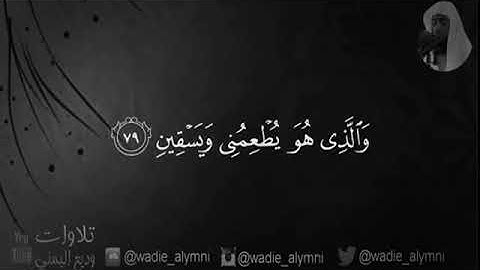 تلاوة هادئة {الَّذِي خَلَقَنِي فَهُوَ يَهْدِينِ} الشيخ وديع اليمني