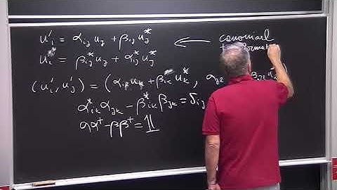 Topics in QFT on Flat and Curved Spacetimes - Lecture 8
