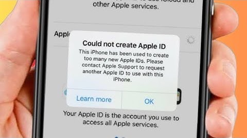 Could Not Create Apple iD ! How To Create An Apple iD ! This iPhone Has Been Used To Create Apple iD