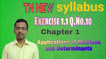 Class 12 Maths/Chapter 1|Applications of Matrices and Determinants|Exercise 1.1-Q.No.10