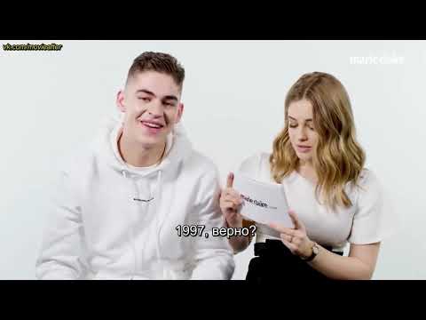 Josephine Langford and Hero Fiennes-Tiffin for Marie Claire (русские субтитры)