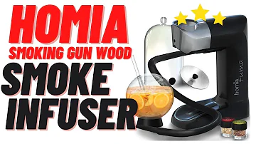 homia Smoking Gun Wood Smoke Infuser - Cocktail Kit, Portable Electric Smoker Machine