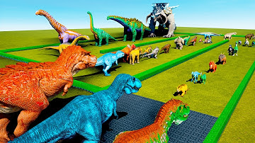 2025 REX vs All ARK Dinosaurs (smallest to biggest)
