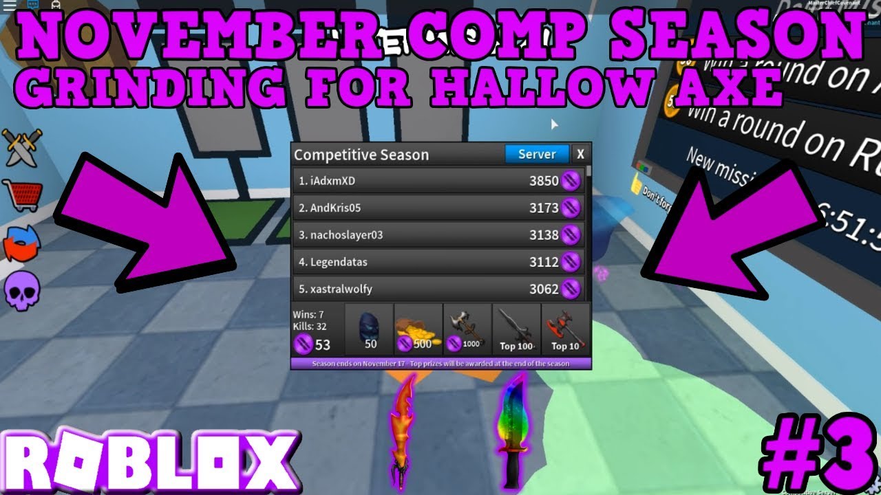 Grinding For Comp Points Roblox Assassin November Competitve 2018