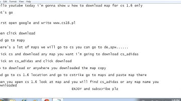 How to download and add maps in CS 1.6
