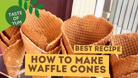 How to make a Waffle cones | best waffle cone maker | #wafflecone