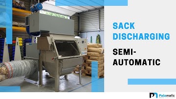 Multi-bag unpacking - Semi automatic sack tip tray Ergotip® | Palamatic Process Inc.