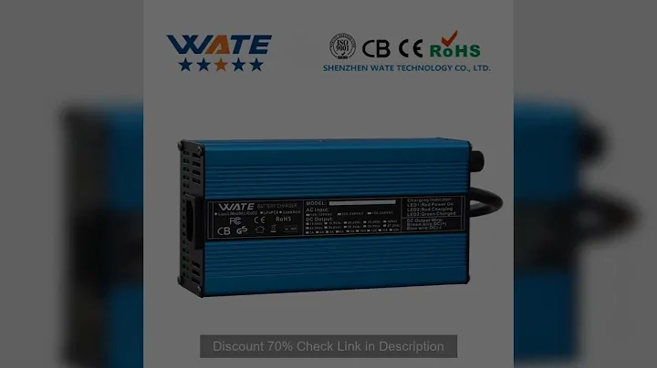 58.4V 10A Charger 48V LiFePO4 Battery Smart Charger for 16S 51.2V LiFePO4 Battery High Power Input P