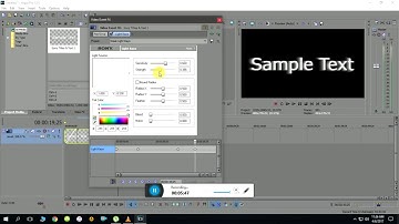 Sony Vegas light rays over text animation - tutorial