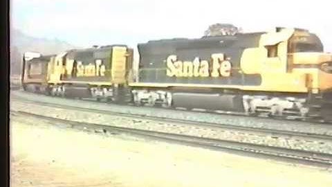 RETRO TRAINS: Railfanning Tehachapi Loop 1991 Part 1 of 2