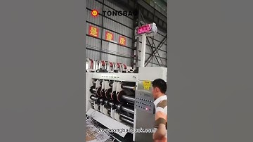 Corrugated flexo printer slotter machine #tongbaopack #flexoprinter #cartonbox #tongbao