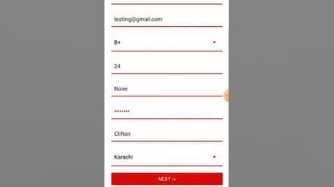 Blood Donation App - React Native Expo