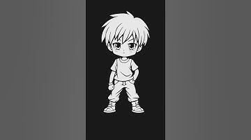 Boy Speed Up art in Inkscape #inkscape #illustration #speedart #boydrawing