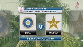 India v Pakistan, ICC Women's World Cup Qualifier, 2017 screenshot 5