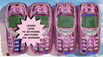 3D MODEL Y2K CHROME NOKIA PHONE ON BLENDER | BEGINNER FRIENDLY METHOD