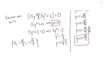 Math10150 Lesson 7 - Partially factored polynomial equations