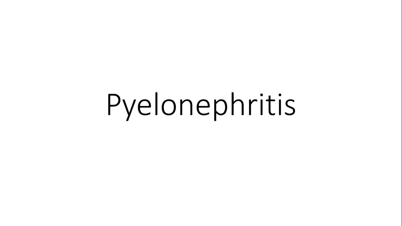 pyelonephritis ízületi fájdalom)