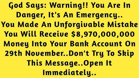 😭😭GOD SAYS: WARNING!! YOU ARE IN DANGER, IT