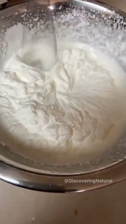 How to make Homemade Whipping Cream in 2 Minutes