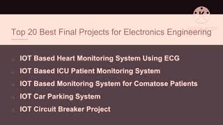 Best Final Year Projects for Electronics Engineering 2022 | Top 20 Final Year Projects for ECE Free