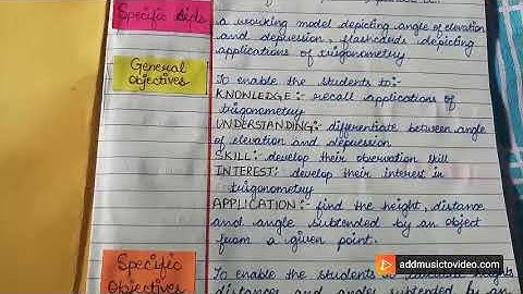 Applications of trigonometry | 10th class lesson plan| NCERT (B.Ed.)