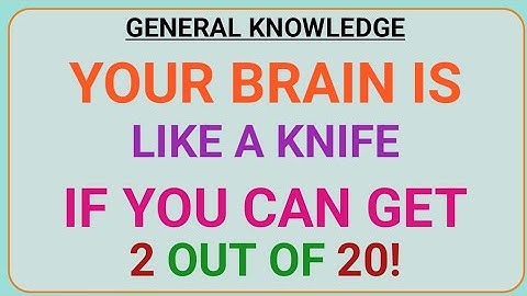🧠 Only Geniuses Get 2/20! Can You Beat This Brain Test?