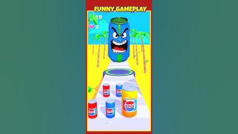 Juice Run 🎯🎯 Yellow vs Red vs Green Juice Can🎯#shorts  #part- 2515