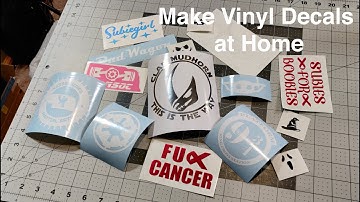 How To Make Vinyl Decal Stickers at Home With Your Silhouette Cameo -- In Depth Tutorial