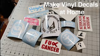 How To Make Vinyl Decal Stickers at Home With Your Silhouette Cameo  In Depth Tutorial