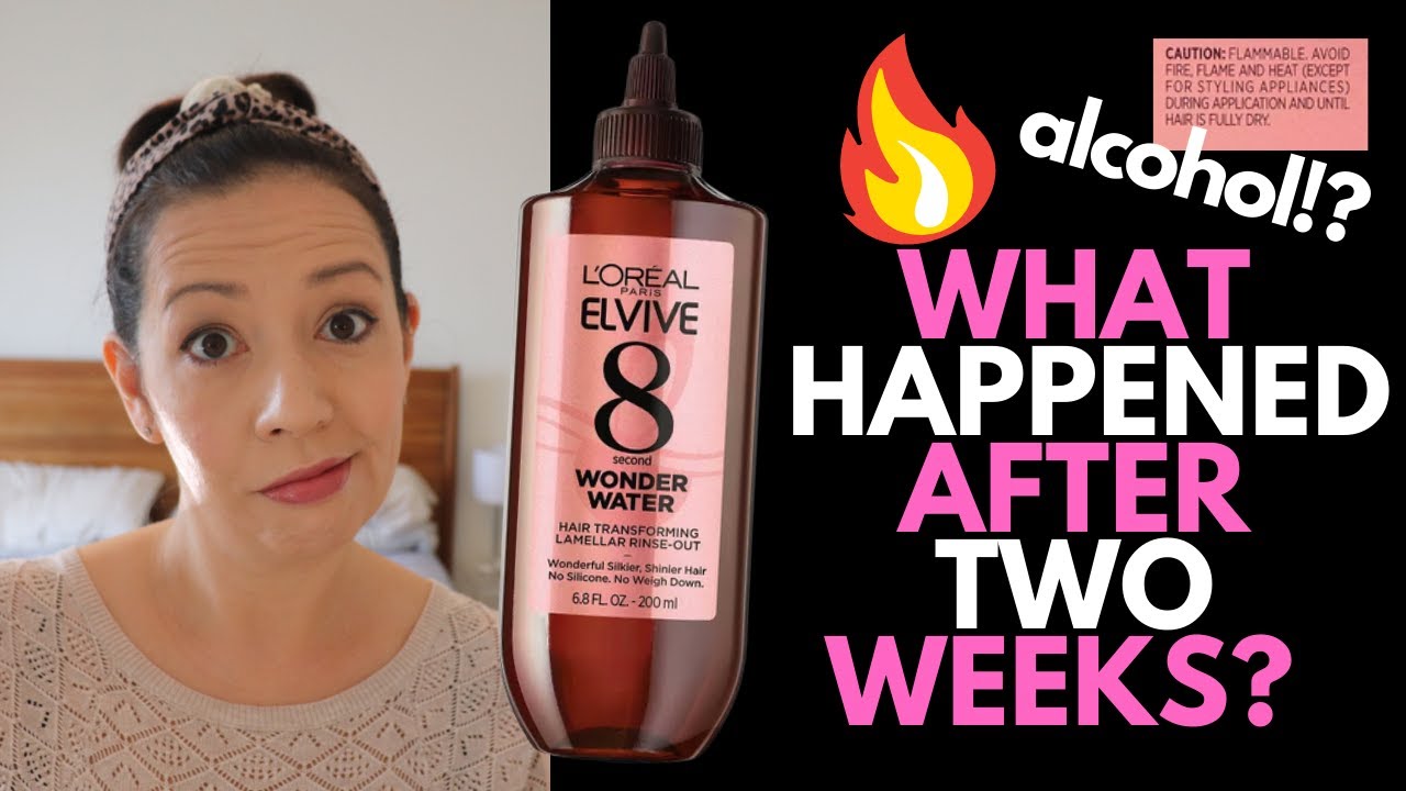 HAIR DAMAGE SUFFERER REVIEWS WONDER WATER  Two WEEK HONEST L'Oreal Elvive  Review BEFORE AND AFTER 