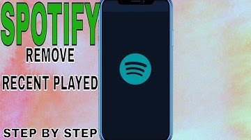 ✅ How To Remove Recent Played On Spotify 🔴