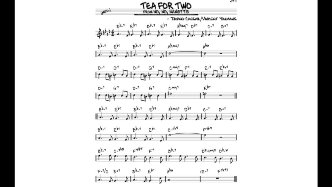Tea for Two Backing Track (no bass, no lead) 60 bpm YouTube